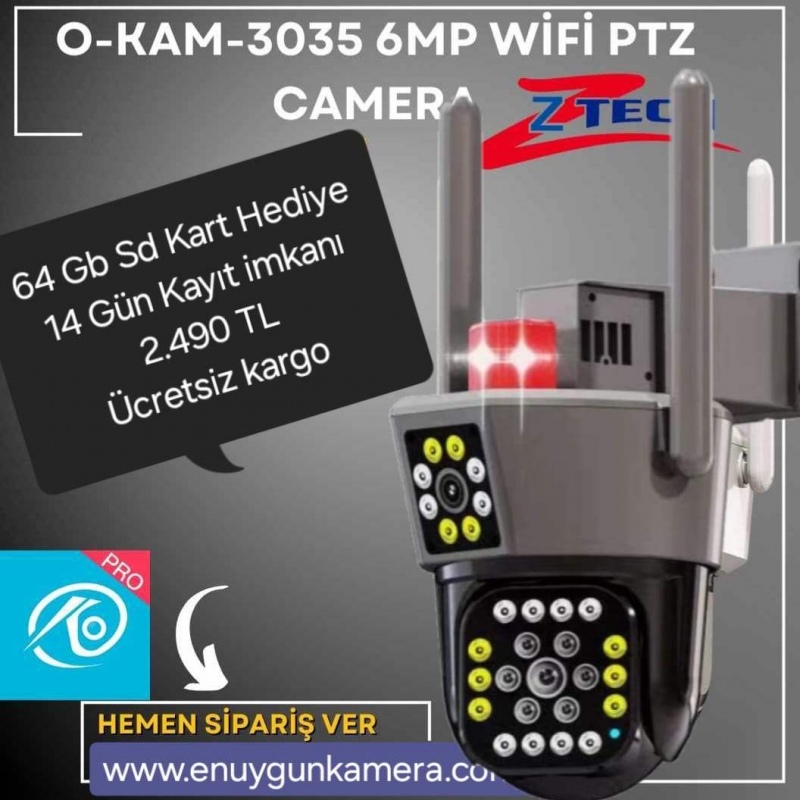 OKAM 6015 6MP WİFİ ÇİFT LENS PTZ KAMERA