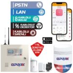 OPAX-2545 ALARM PANELİ SİRENLİ FULLSET