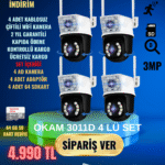 OKAM WİFİ ÇİFT KAMERALI 4 LÜ SET